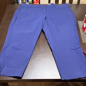 Women’s Navy Blue Crop Pants